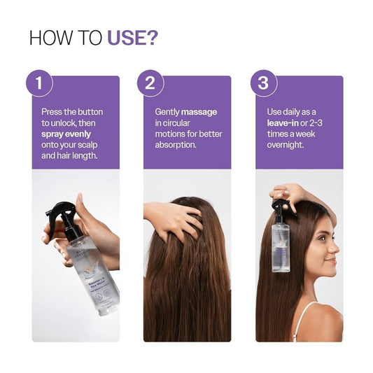 Bare Anatomy Rosemary & Rice Water Hair Growth Spray – 200ml