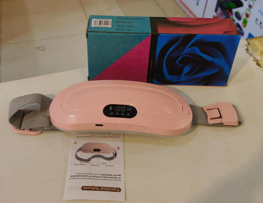 Electric Period Cramp Massager Heating Belt – USB Rechargeable Menstrual Pain Relief